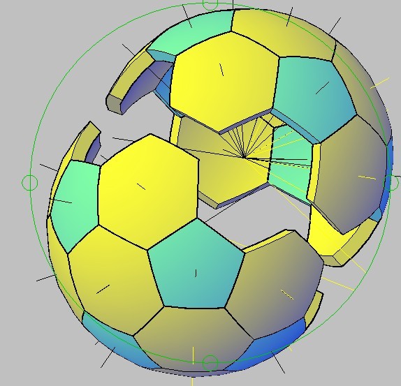 如何在CAD中绘制足球立体图，一步步指南